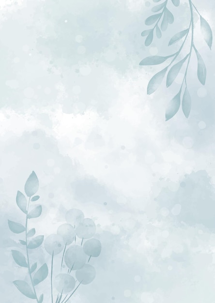 Free vector elegant hand painted floral watercolour background