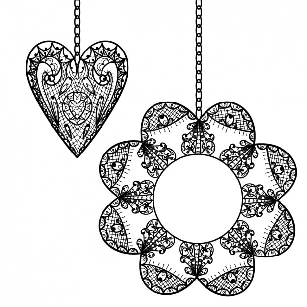 Free vector elegant hanging ornament