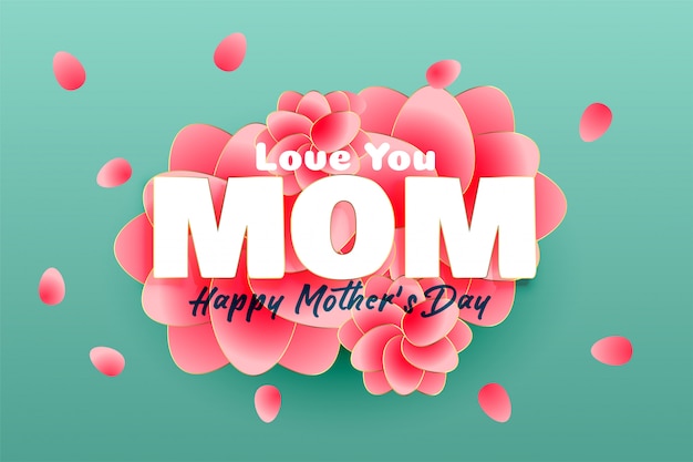 Free vector elegant happy mother's day background