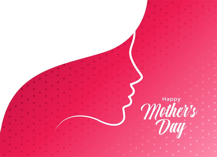 Free Vector elegant happy mother's day card design