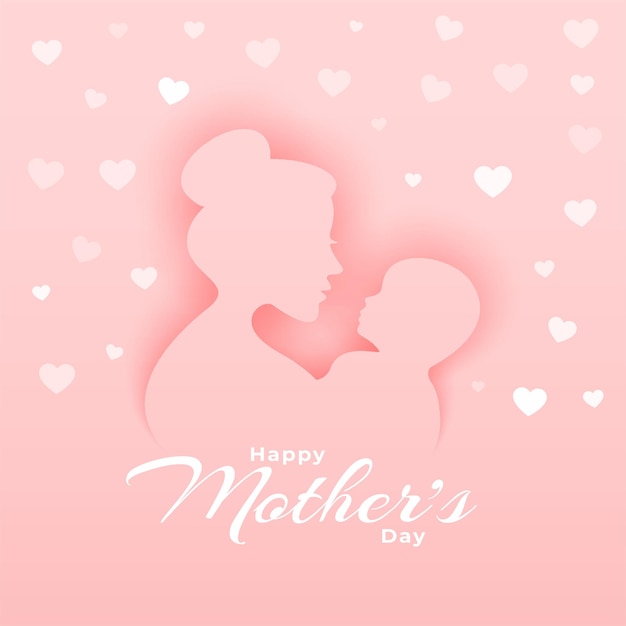 Elegant happy mother's day greeting design