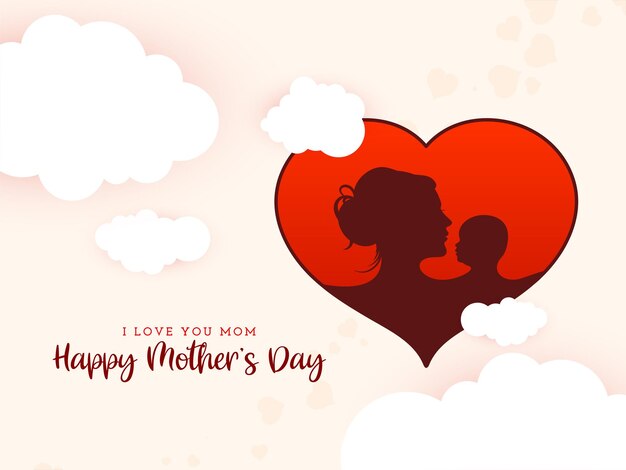 Elegant Happy Mothers day celebration lovely background design