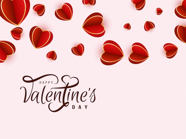 Elegant happy valentine's day background