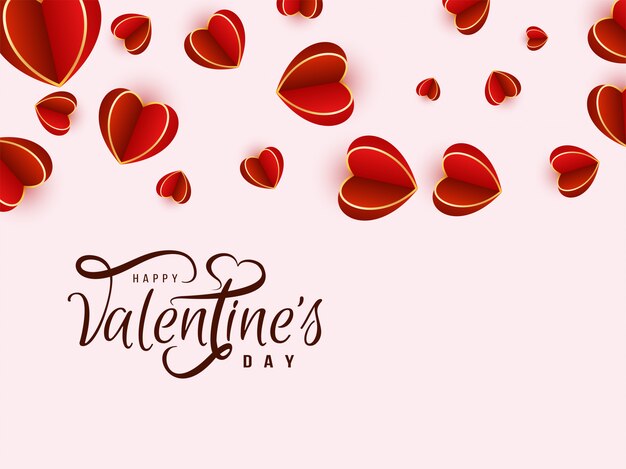 Elegant happy Valentine's day background