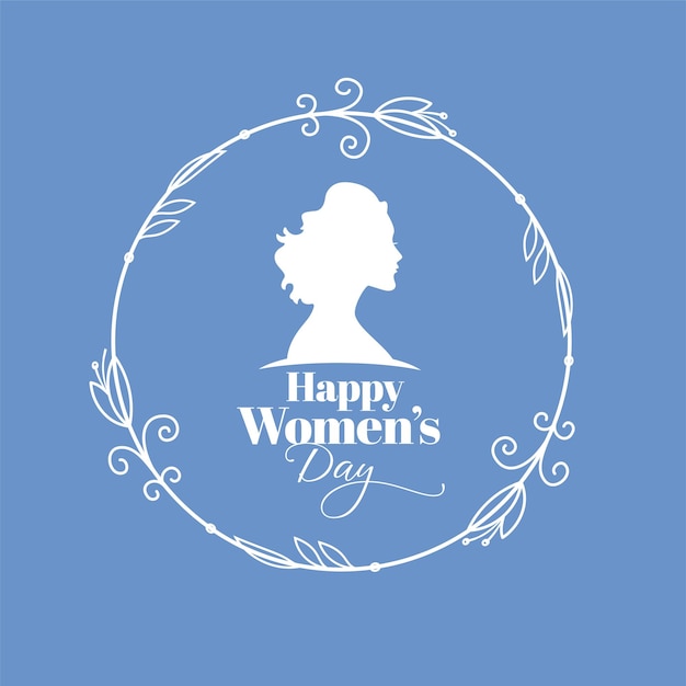 Free vector elegant happy women's day greeting card for mother love