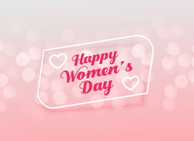 Elegant happy women's day greeting design