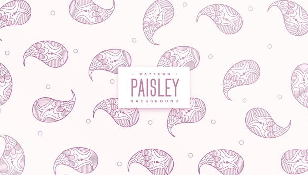 Elegant henna paisley design pattern