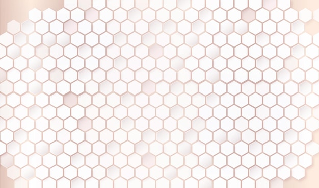 Free vector elegant hexagonal pattern background