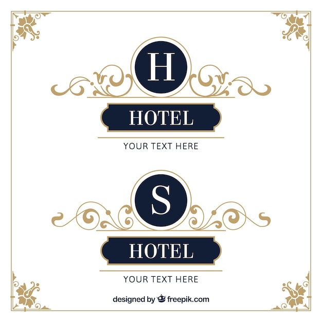 Download Free Elegant Hotel Logo Templates Free Vector Use our free logo maker to create a logo and build your brand. Put your logo on business cards, promotional products, or your website for brand visibility.