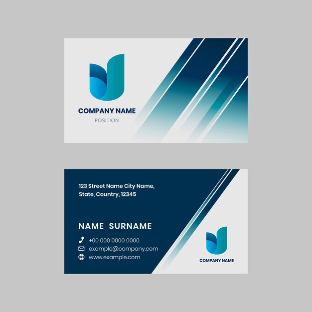 Elegant illustration of business card design