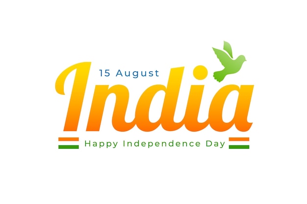 Free vector elegant india independence day background