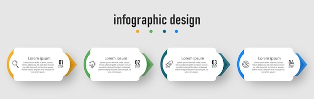 Elegant infographic design professional template