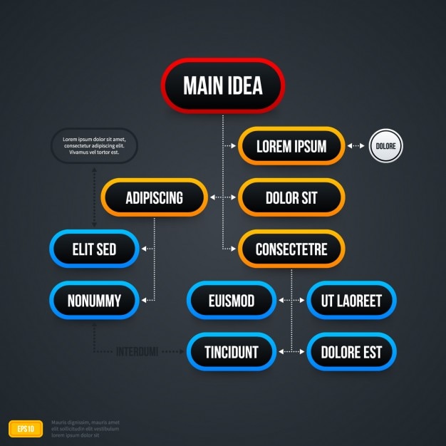 Elegant infographic scheme