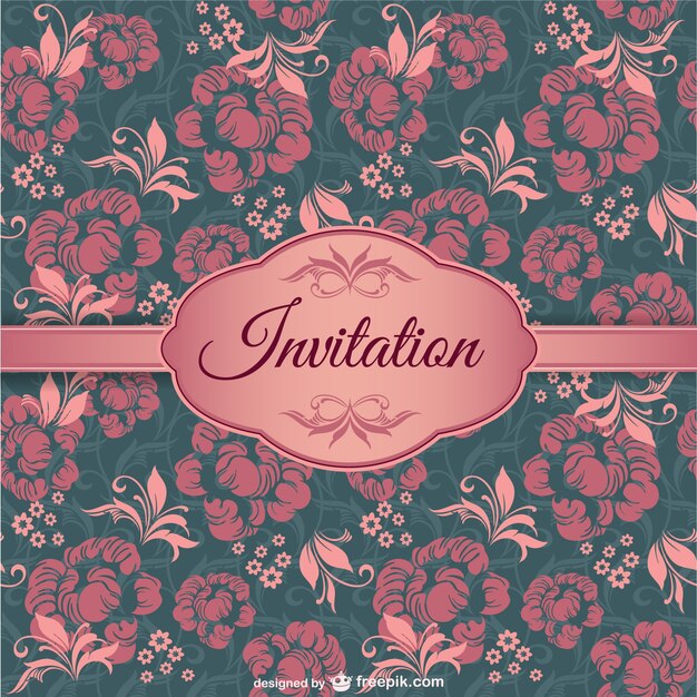 Elegant invitation cover