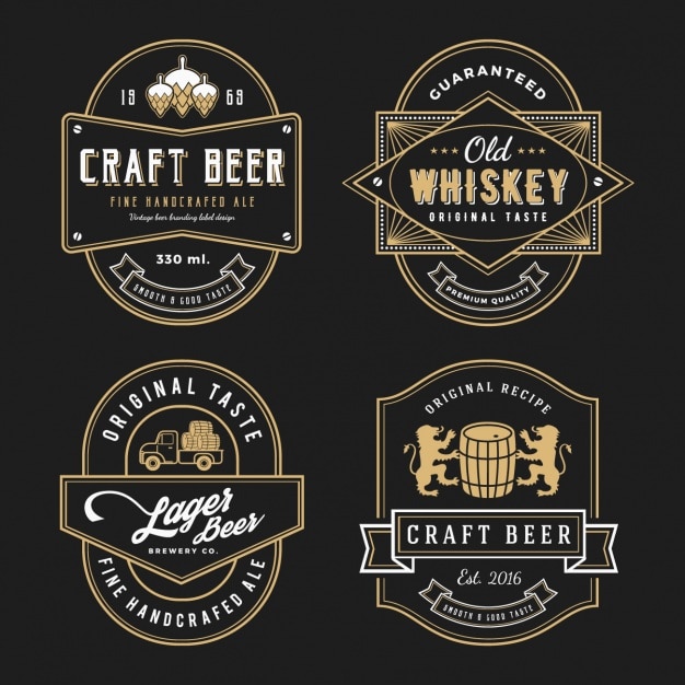 Free vector elegant label design