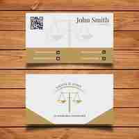 Free vector elegant lawyer business card