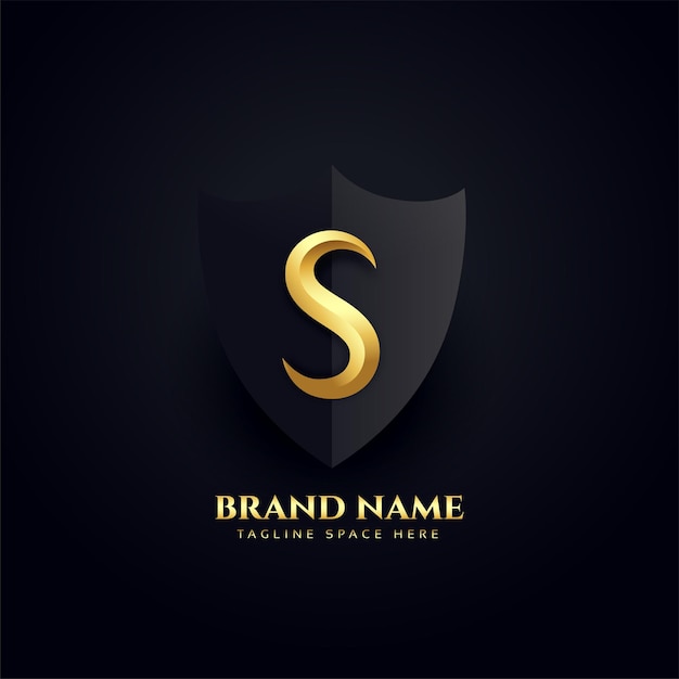 Элегантная буква S логотип королевской концепции дизайна