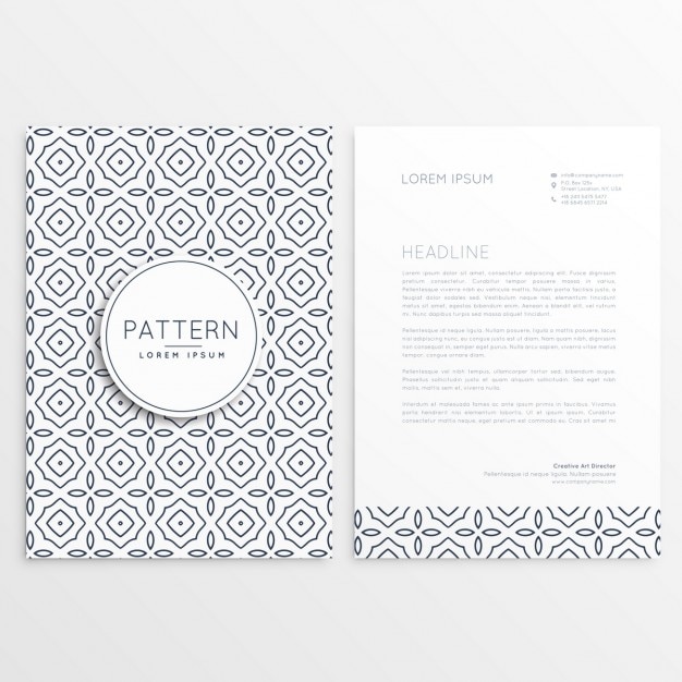 Free vector elegant letterhead