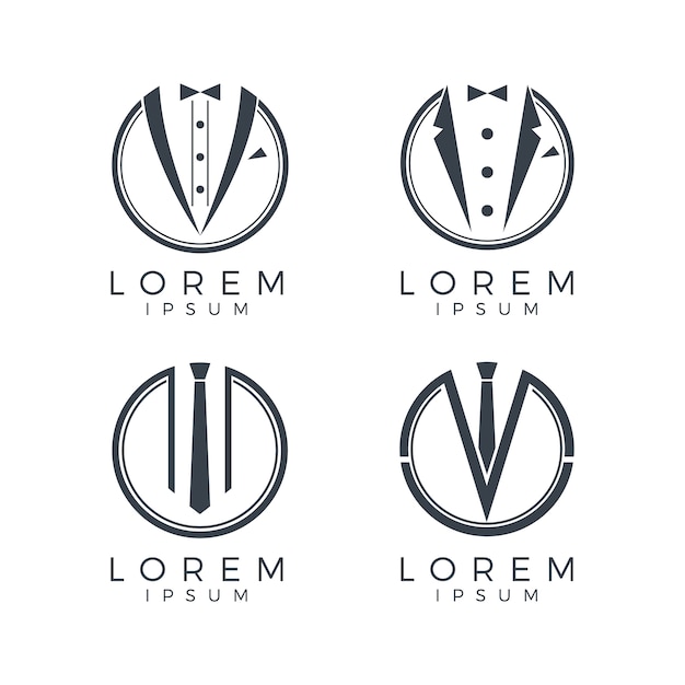 Free vector elegant logo collection