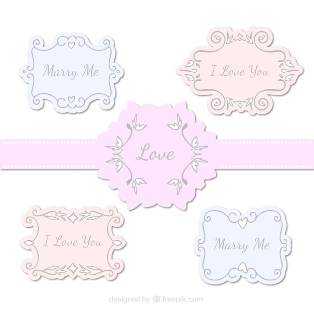 Elegant love frames