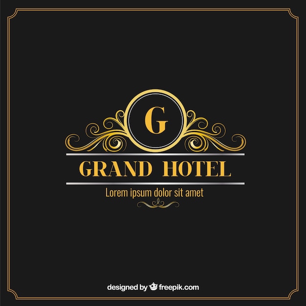 Free Vector | Elegant and luxury hotel logo