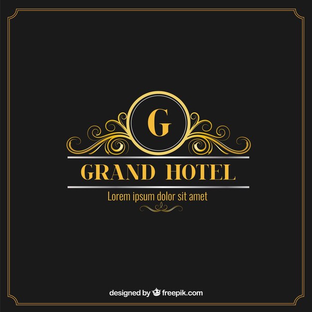 Elegant and luxury hotel logo