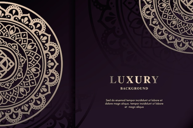 Elegant luxury mandala background