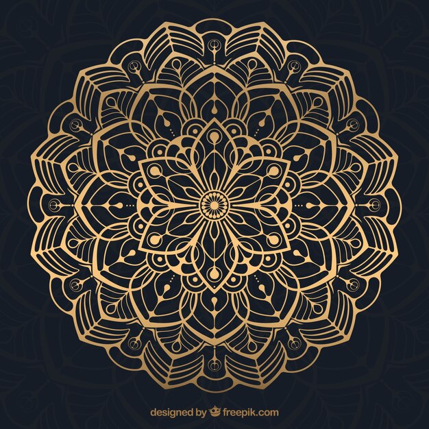 Elegant mandala background with luxurious style