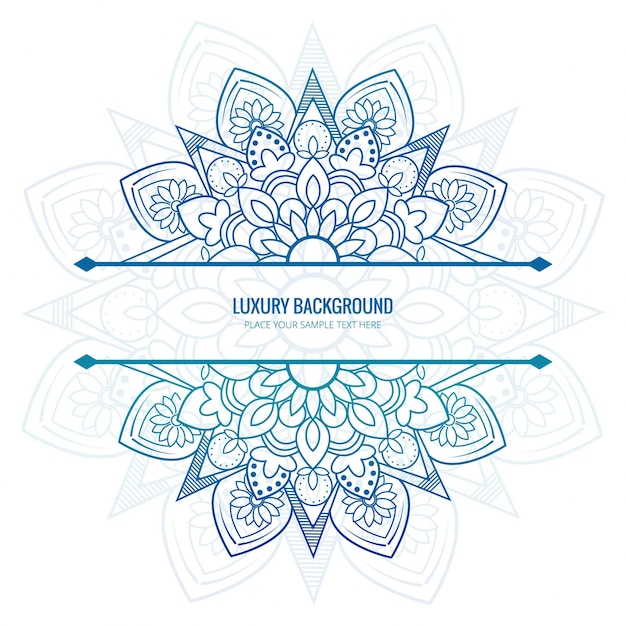 Free vector elegant mandala background