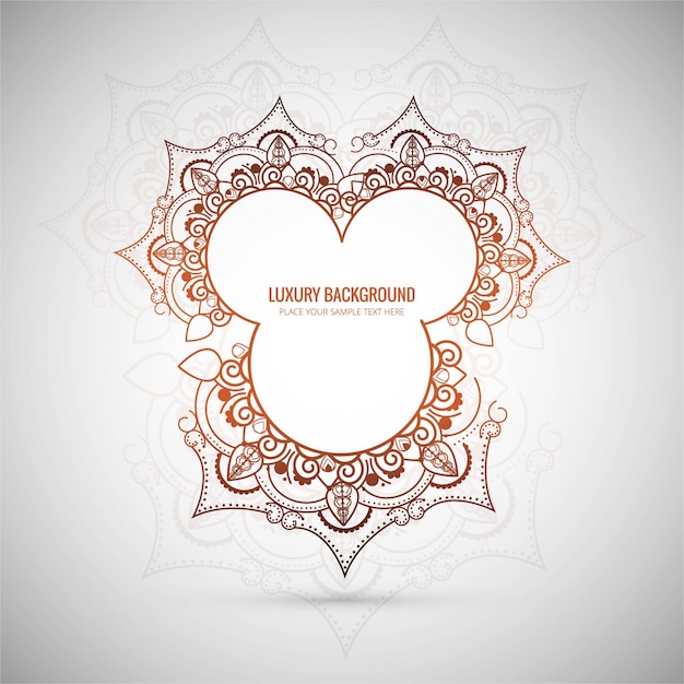 Free vector elegant mandala background