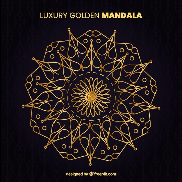 Elegant mandala with luxury style