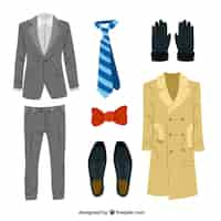 Free vector elegant men's clothing