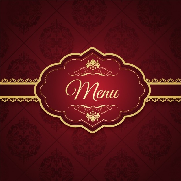 Vettore gratuito design elegante menu