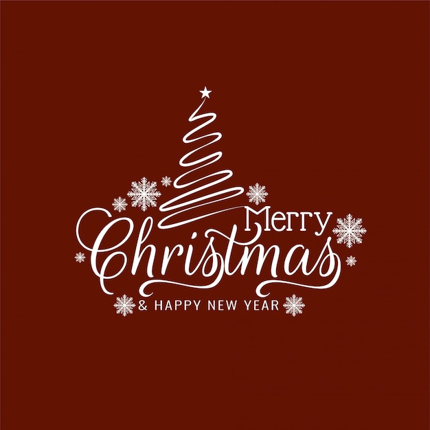 Elegant Merry Christmas greeting text background