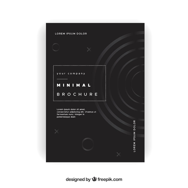 Elegante brochure minimalista