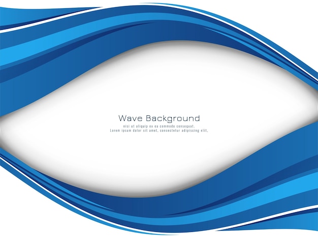 Free vector elegant modern blue wave