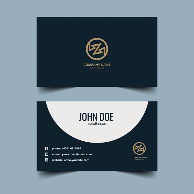 Free vector elegant and modern business card