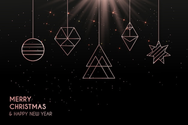 Free vector elegant modern christmas background