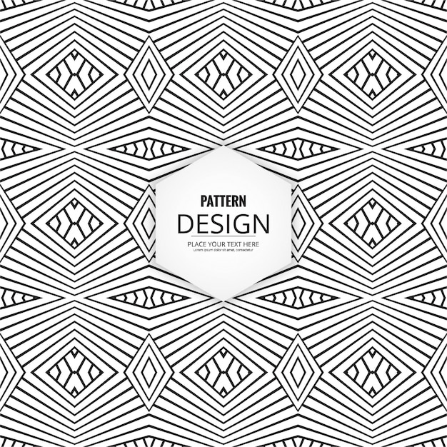 Elegant modern geometric pattern