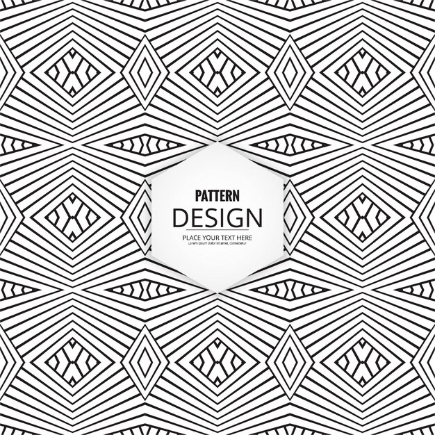 Elegant modern geometric pattern