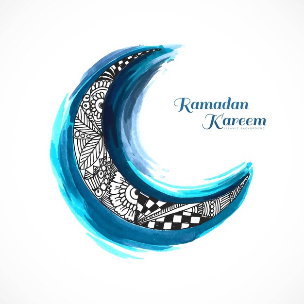 Элегантный лунный религиозный фон фестиваля рамадан карим
