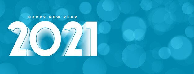 Elegant new year  decor on blue bokeh background