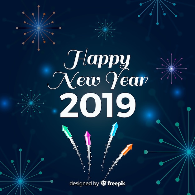 Free vector elegant new year party background