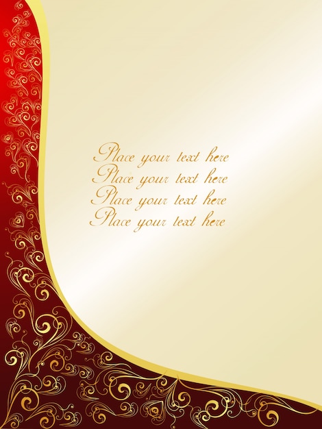 Elegant Ornamental Background with Space for Text – Vector Templates | Free Vector Download