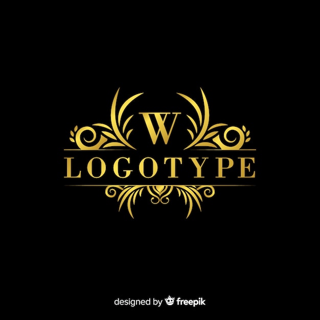 Elegant ornamental logo template