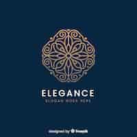 Free vector elegant ornamental logo