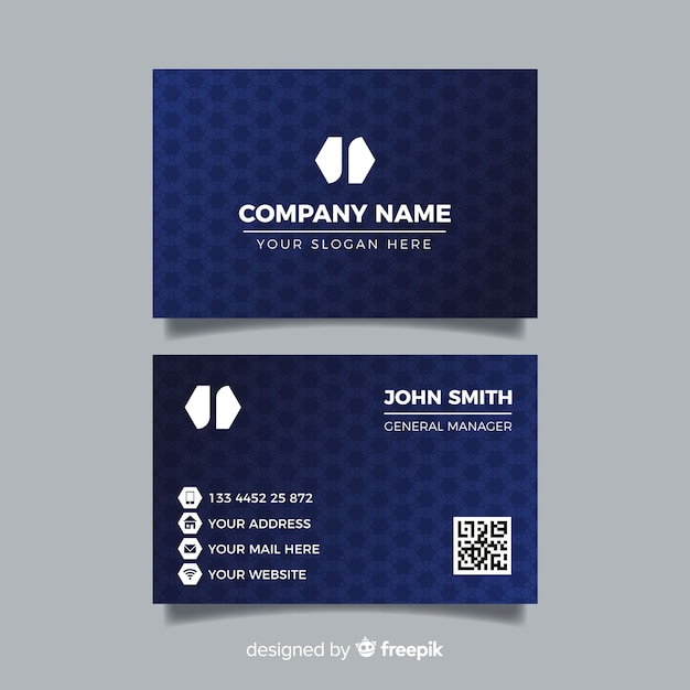 Elegant pattern business card template