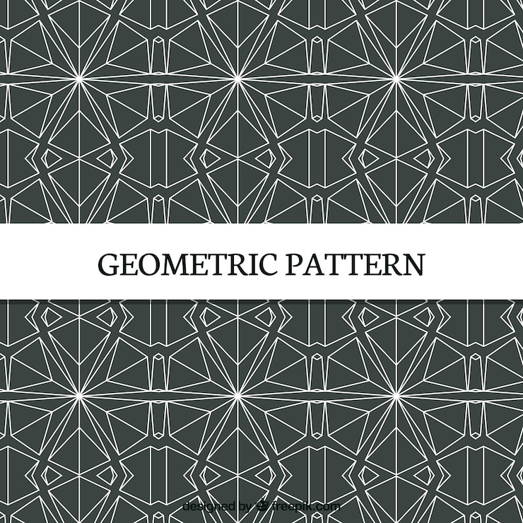 Free Vector elegant pattern of geometric shapes