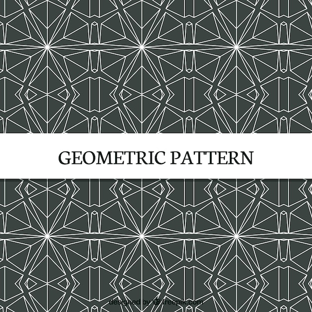 Elegant pattern of geometric shapes