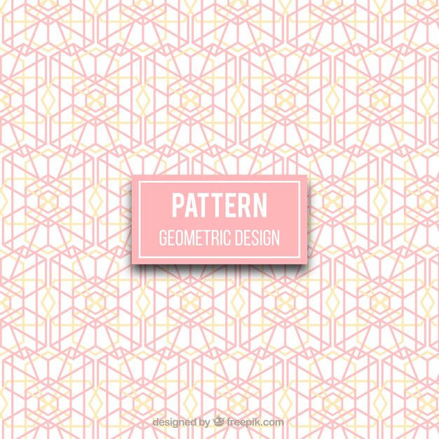 Elegant pattern with geometric design